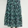 ENGLISH FACTORY Skirts | Tops*- Tiger Print Maxi Skirt AQUAMULTI