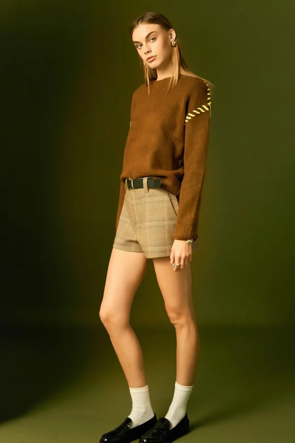 ENGLISH FACTORY Tops*- Top Stitch Knit