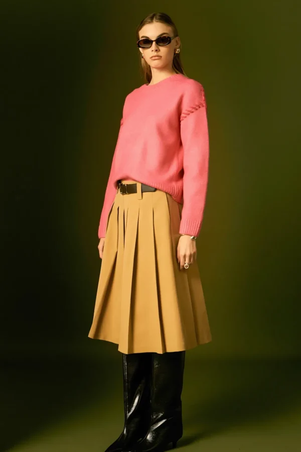 ENGLISH FACTORY Tops*- Top Stitch Knit