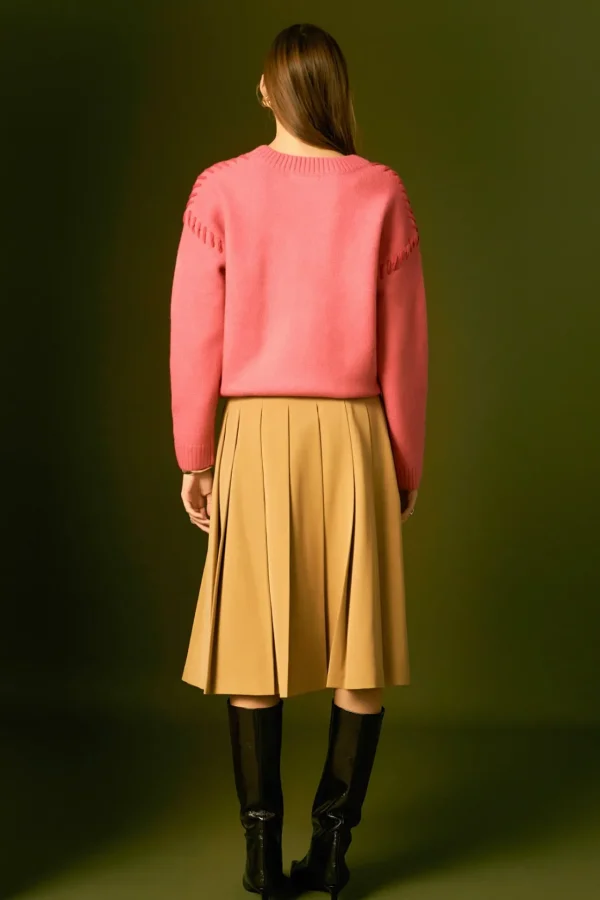 ENGLISH FACTORY Tops*- Top Stitch Knit