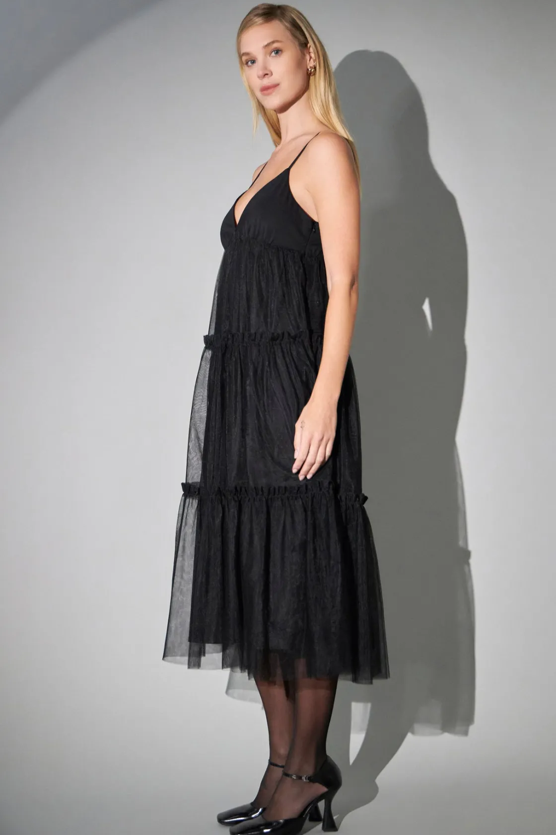 english_factory__tulle_co_1.webp ENGLISH FACTORY White Dresses | Tops*- Tulle Contrast Midi Dress