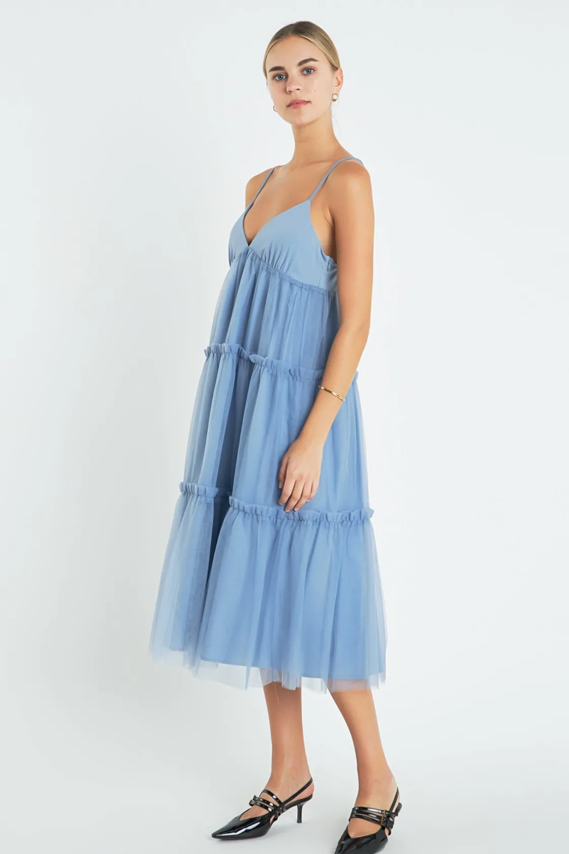 english_factory__tulle_co_11.webp ENGLISH FACTORY White Dresses | Tops*- Tulle Contrast Midi Dress