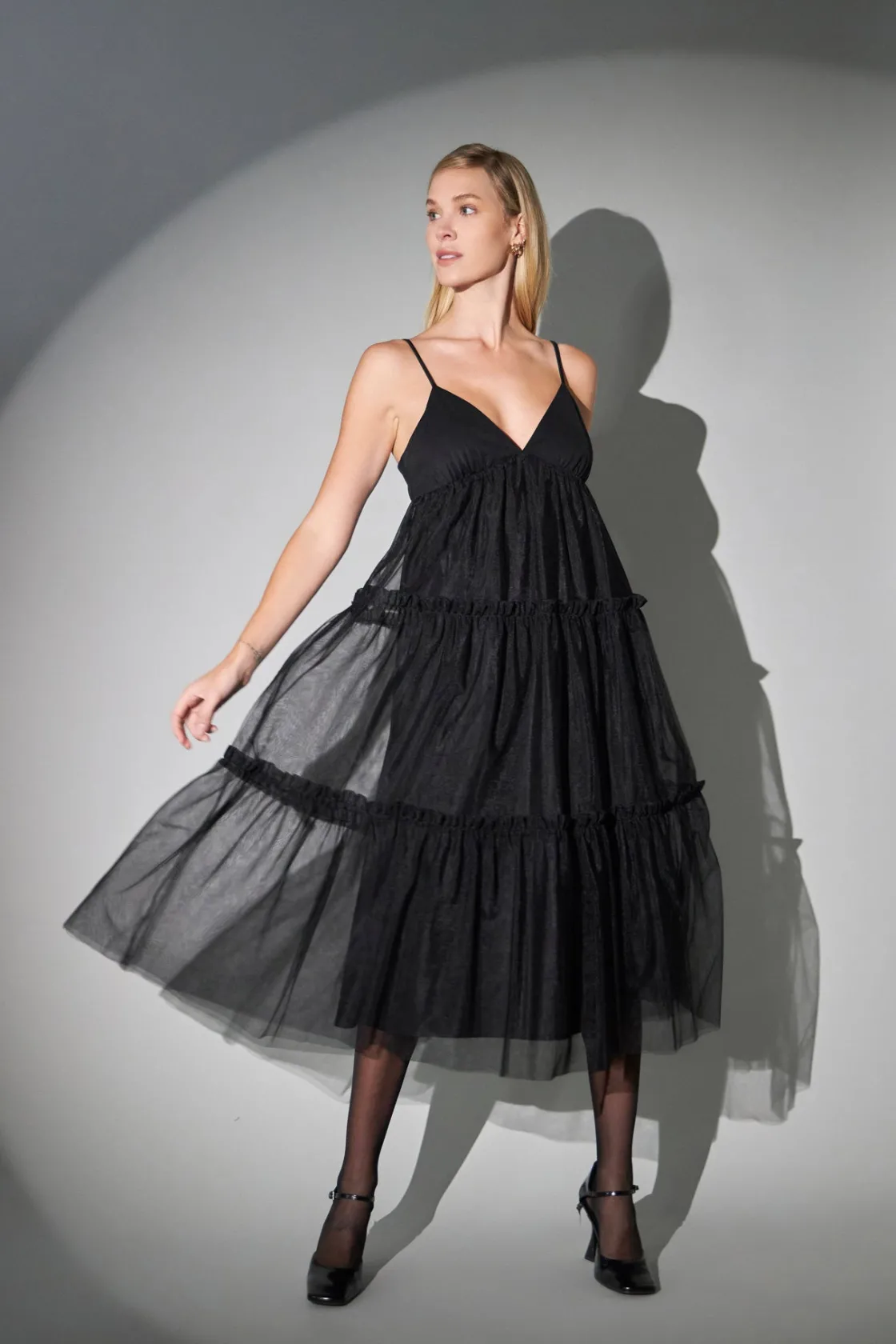 english_factory__tulle_co_3.webp ENGLISH FACTORY White Dresses | Tops*- Tulle Contrast Midi Dress
