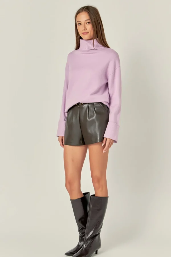 ENGLISH FACTORY Sweaters & Knits | Tops*- Turtle Neck Sweater