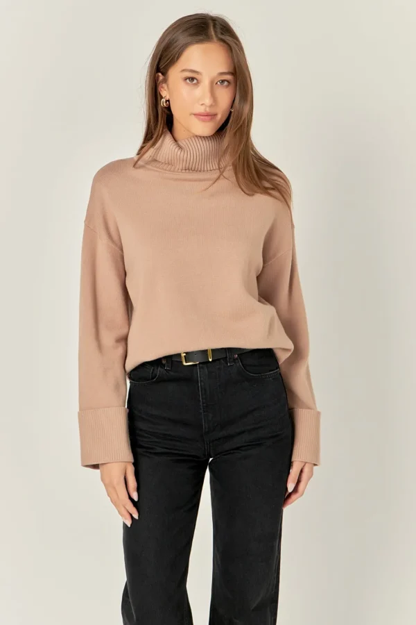 ENGLISH FACTORY Sweaters & Knits | Tops*- Turtle Neck Sweater