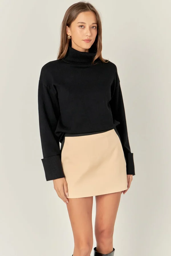 ENGLISH FACTORY Sweaters & Knits | Tops*- Turtle Neck Sweater