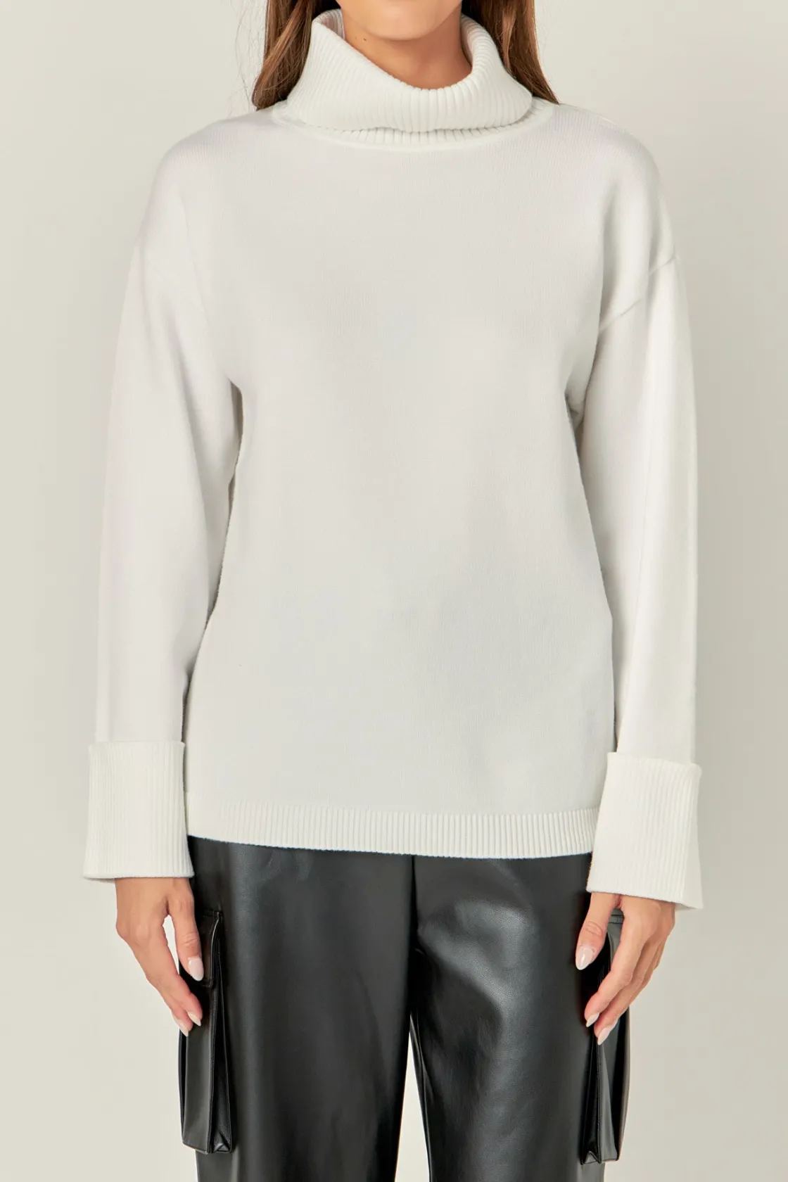 english_factory__turtle_n_5.webp ENGLISH FACTORY Sweaters & Knits | Tops*- Turtle Neck Sweater