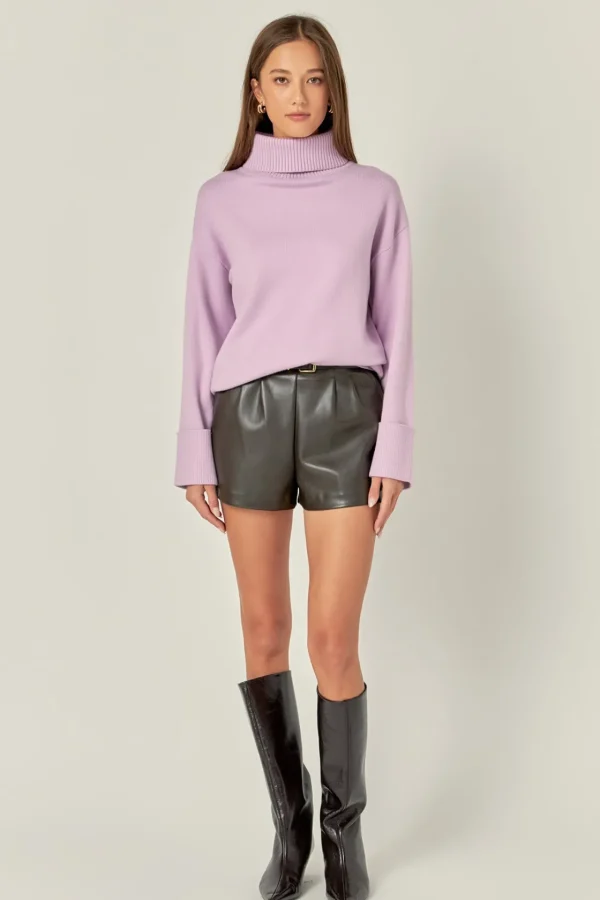 ENGLISH FACTORY Sweaters & Knits | Tops*- Turtle Neck Sweater