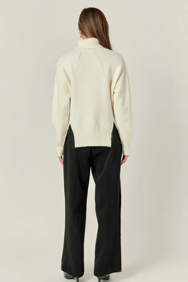 ENGLISH FACTORY Sweaters & Knits | Tops*- Turtleneck Long Sleeve Sweater