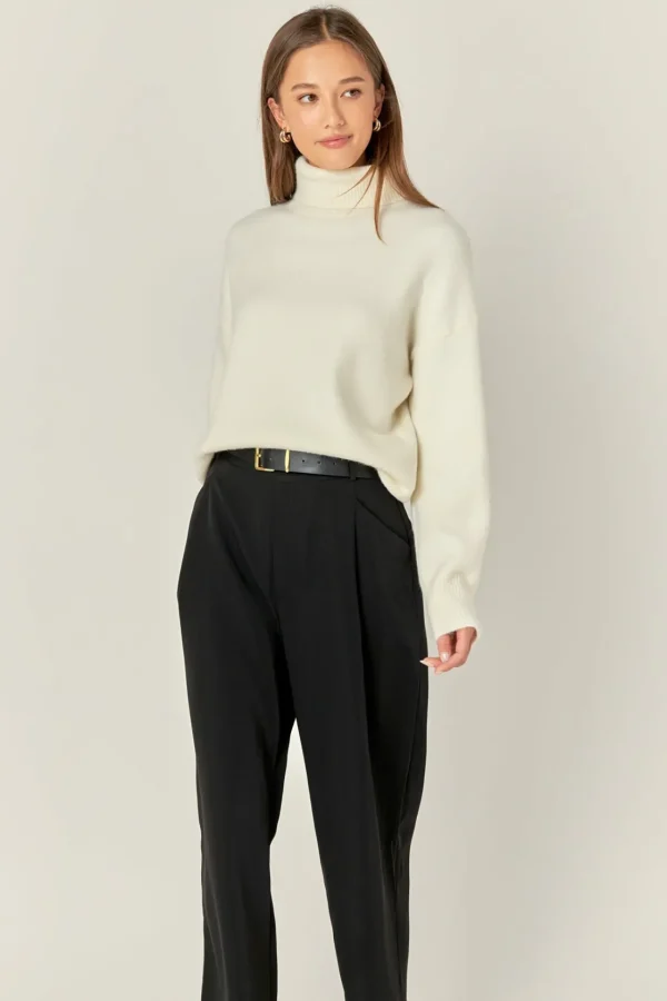 ENGLISH FACTORY Sweaters & Knits | Tops*- Turtleneck Long Sleeve Sweater