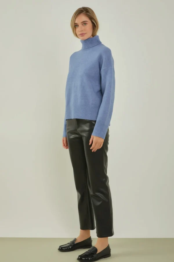 ENGLISH FACTORY Sweaters & Knits | Tops*- Turtleneck Long Sleeve Sweater