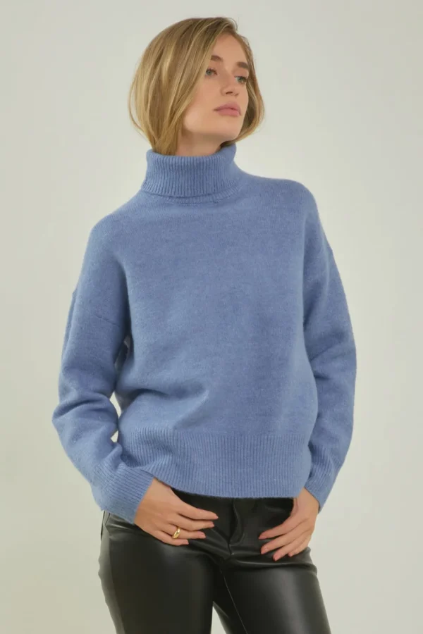 ENGLISH FACTORY Sweaters & Knits | Tops*- Turtleneck Long Sleeve Sweater