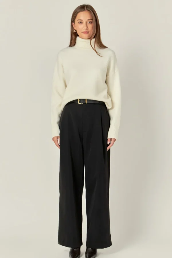 ENGLISH FACTORY Sweaters & Knits | Tops*- Turtleneck Long Sleeve Sweater