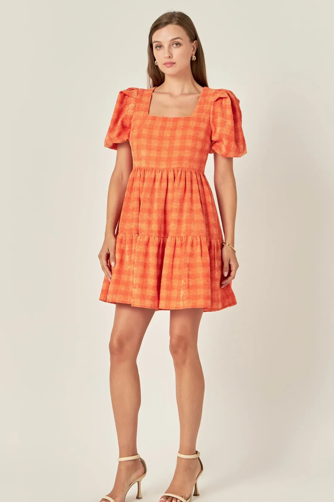 english_factory__tweed_ba_1.webp ENGLISH FACTORY Tweed Dresses | Tops*- Tweed Babydoll Dress