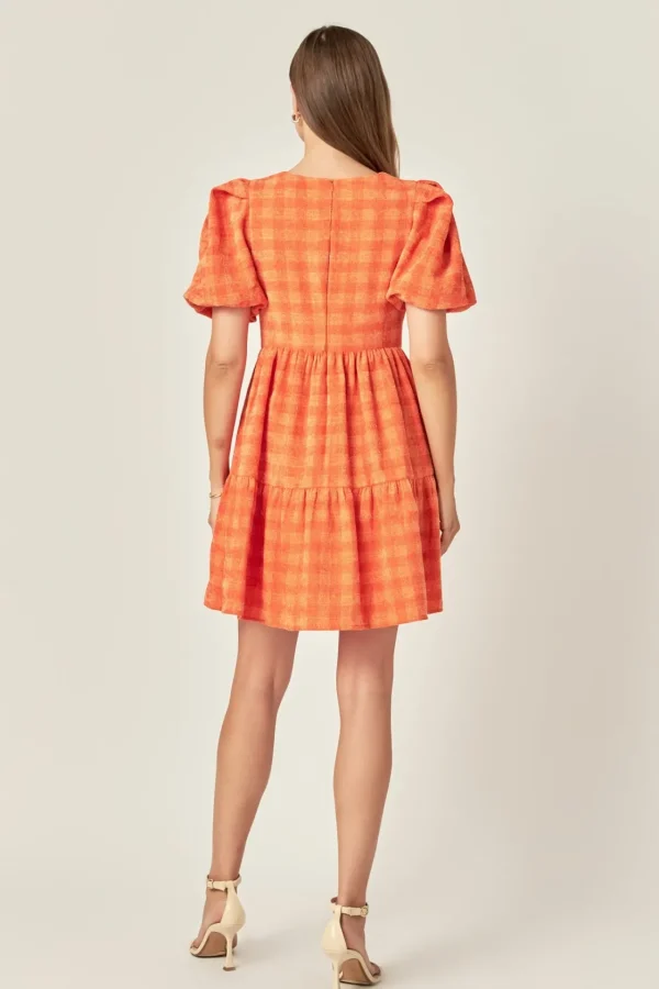 ENGLISH FACTORY Tweed Dresses | Tops*- Tweed Babydoll Dress