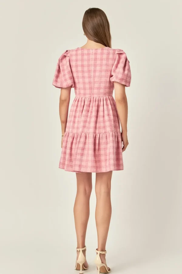 ENGLISH FACTORY Tweed Dresses | Tops*- Tweed Babydoll Dress