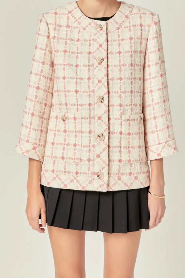ENGLISH FACTORY Jackets & Coats | Tops*- Tweed Boxy Jacket MULTI