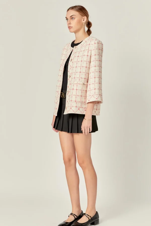 ENGLISH FACTORY Jackets & Coats | Tops*- Tweed Boxy Jacket MULTI