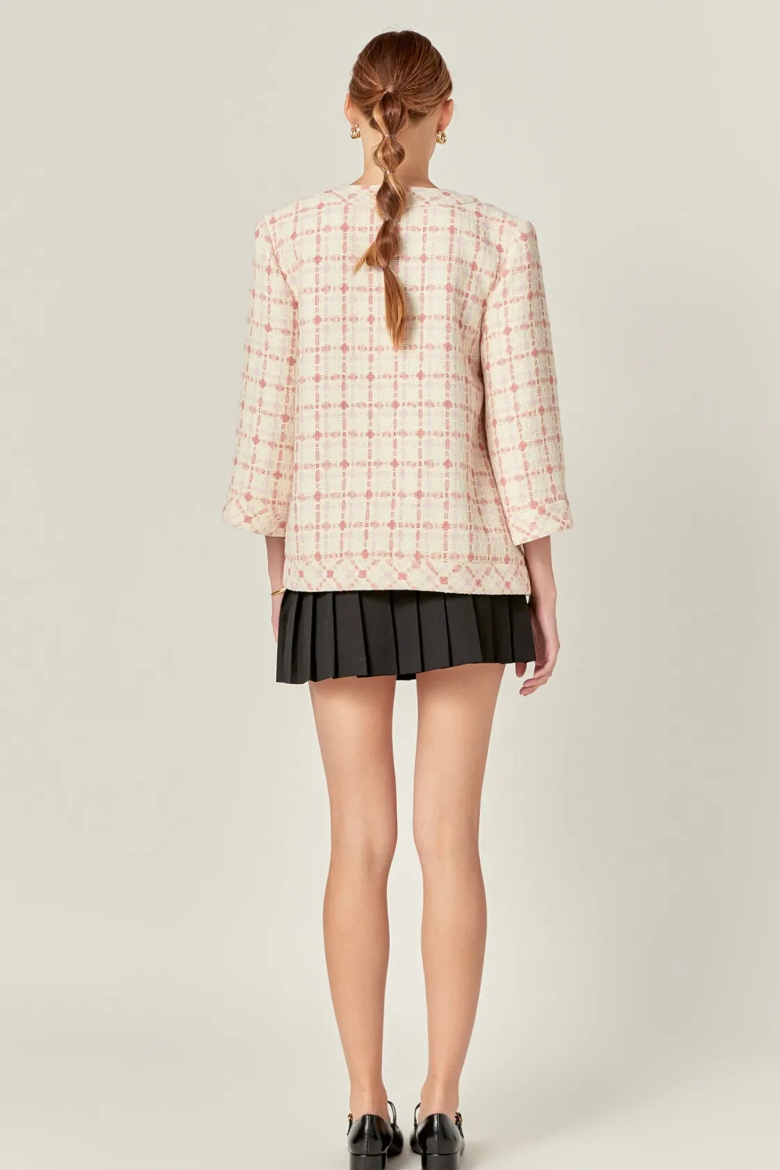 english_factory__tweed_bo_2.webp ENGLISH FACTORY Jackets & Coats | Tops*- Tweed Boxy Jacket MULTI