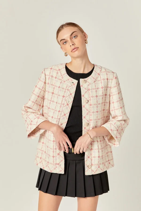 ENGLISH FACTORY Jackets & Coats | Tops*- Tweed Boxy Jacket MULTI