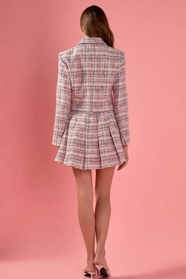 ENGLISH FACTORY Matching Sets | Jackets & Coats*- Tweed Cropped Blazer MULTI