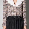 ENGLISH FACTORY Jackets & Coats | Tops*- Tweed Jacket with Sailor Collar MULTI