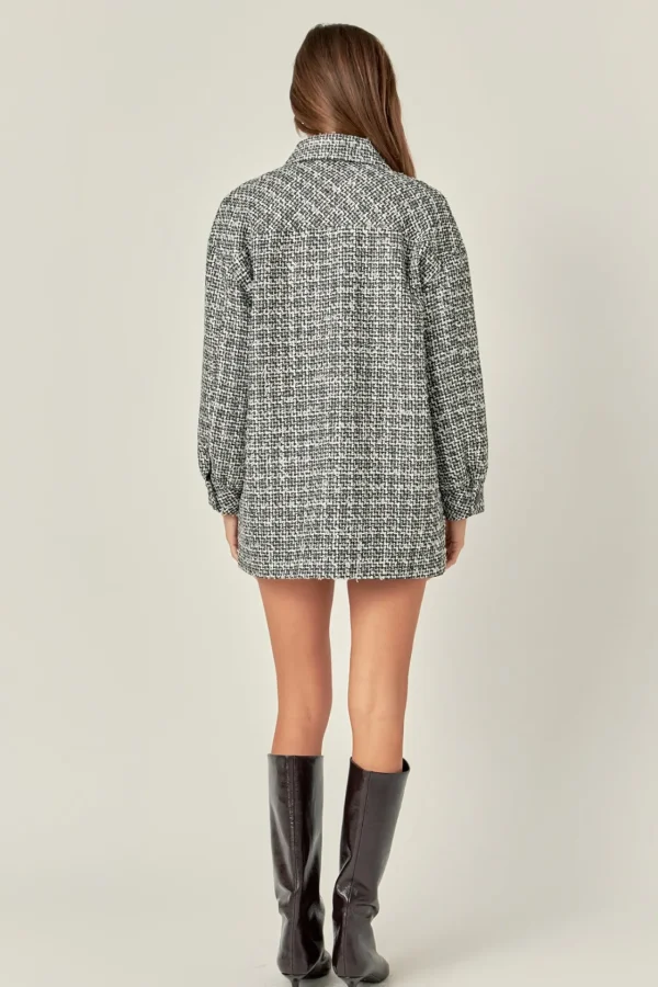 ENGLISH FACTORY Jackets & Coats | Tops*- Tweed Shirt Jacket