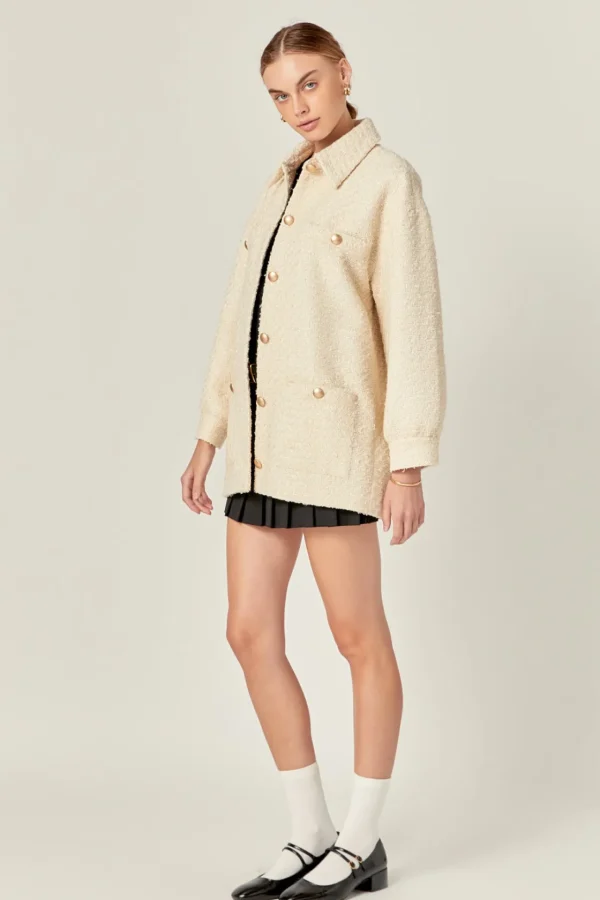 ENGLISH FACTORY Jackets & Coats | Tops*- Tweed Shirt Jacket