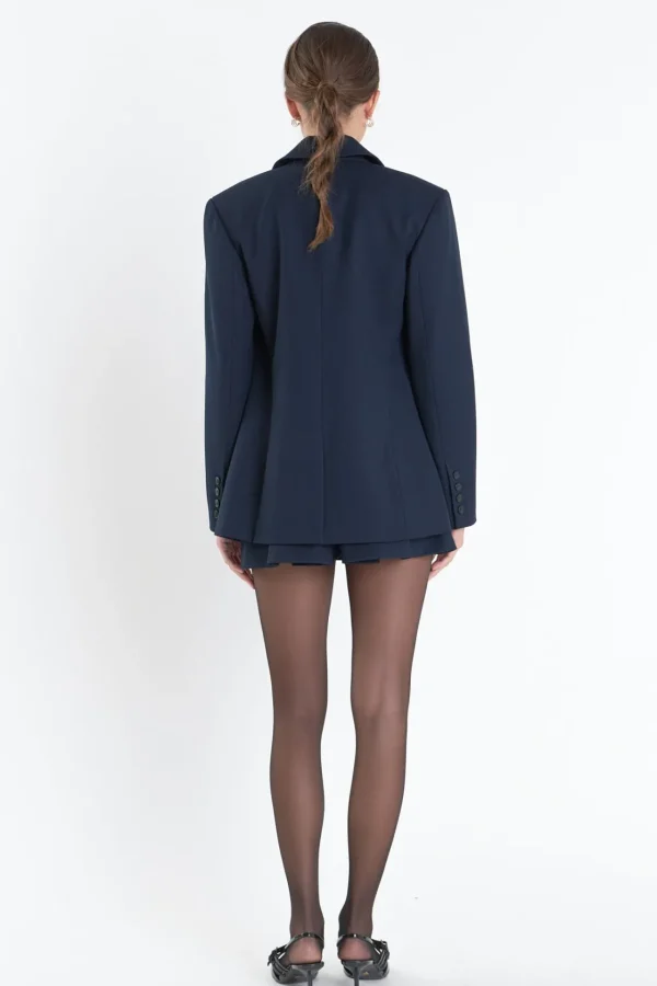 ENGLISH FACTORY Matching Sets | Jackets & Coats*- Twill Jacket NAVY
