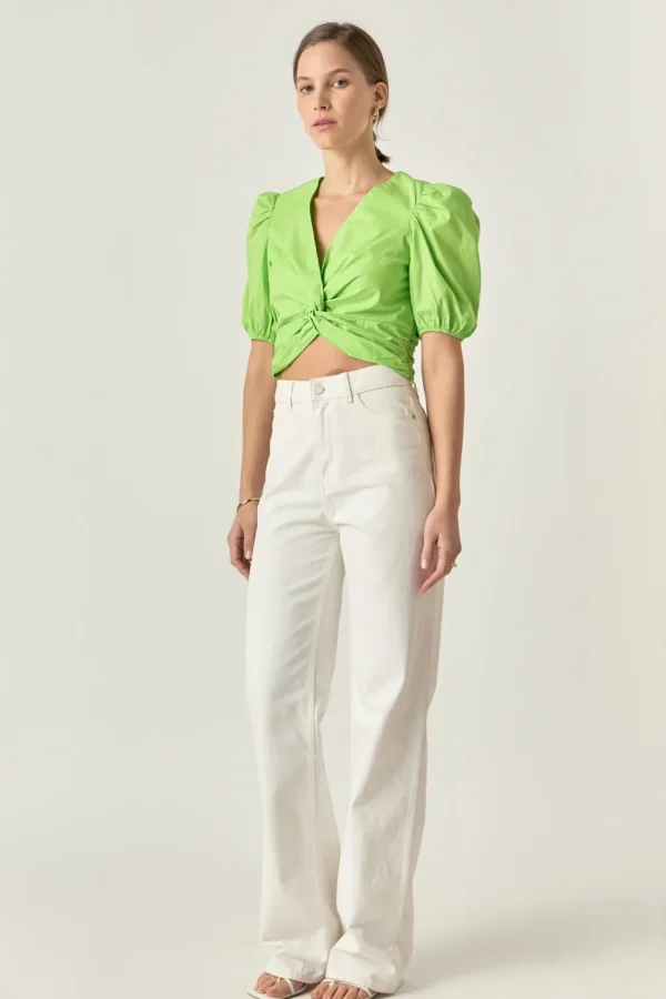 ENGLISH FACTORY Tops*- Twist Detail Top