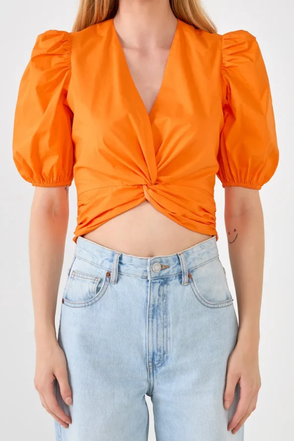 ENGLISH FACTORY Tops*- Twist Detail Top