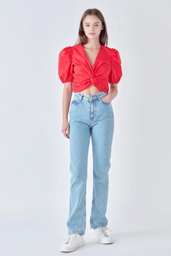 ENGLISH FACTORY Tops*- Twist Detail Top