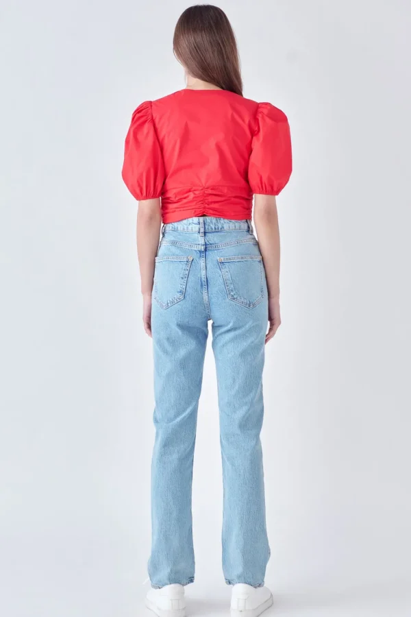 ENGLISH FACTORY Tops*- Twist Detail Top