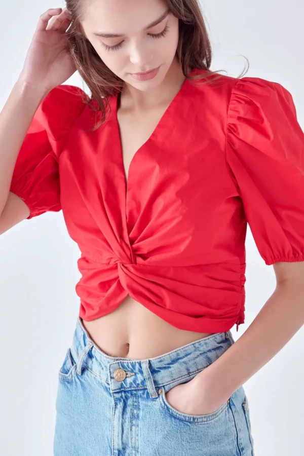 ENGLISH FACTORY Tops*- Twist Detail Top