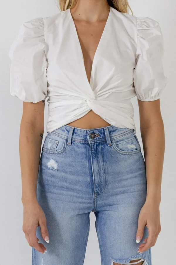 ENGLISH FACTORY Tops*- Twist Detail Top