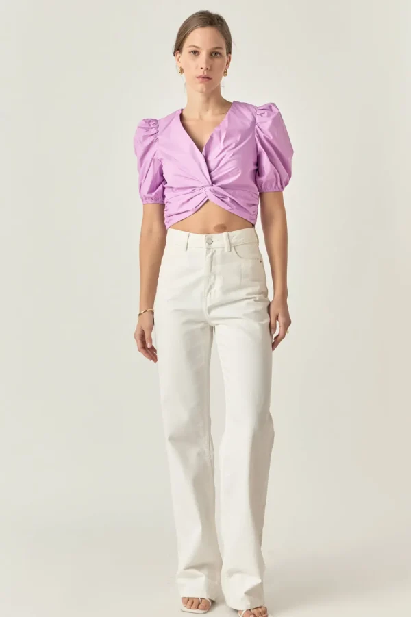 ENGLISH FACTORY Tops*- Twist Detail Top