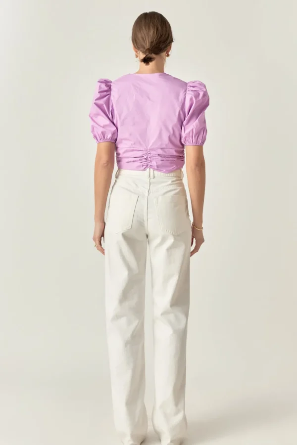 ENGLISH FACTORY Tops*- Twist Detail Top