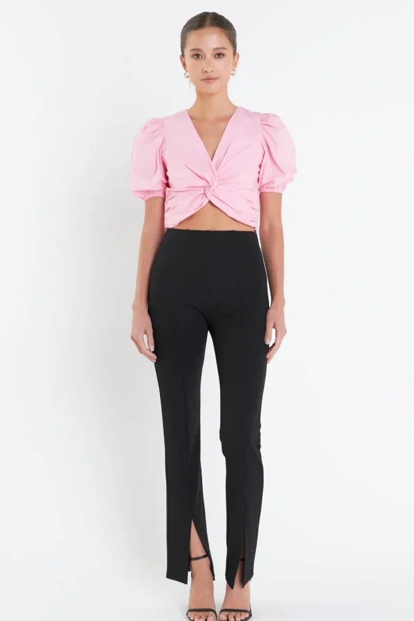ENGLISH FACTORY Tops*- Twist Detail Top