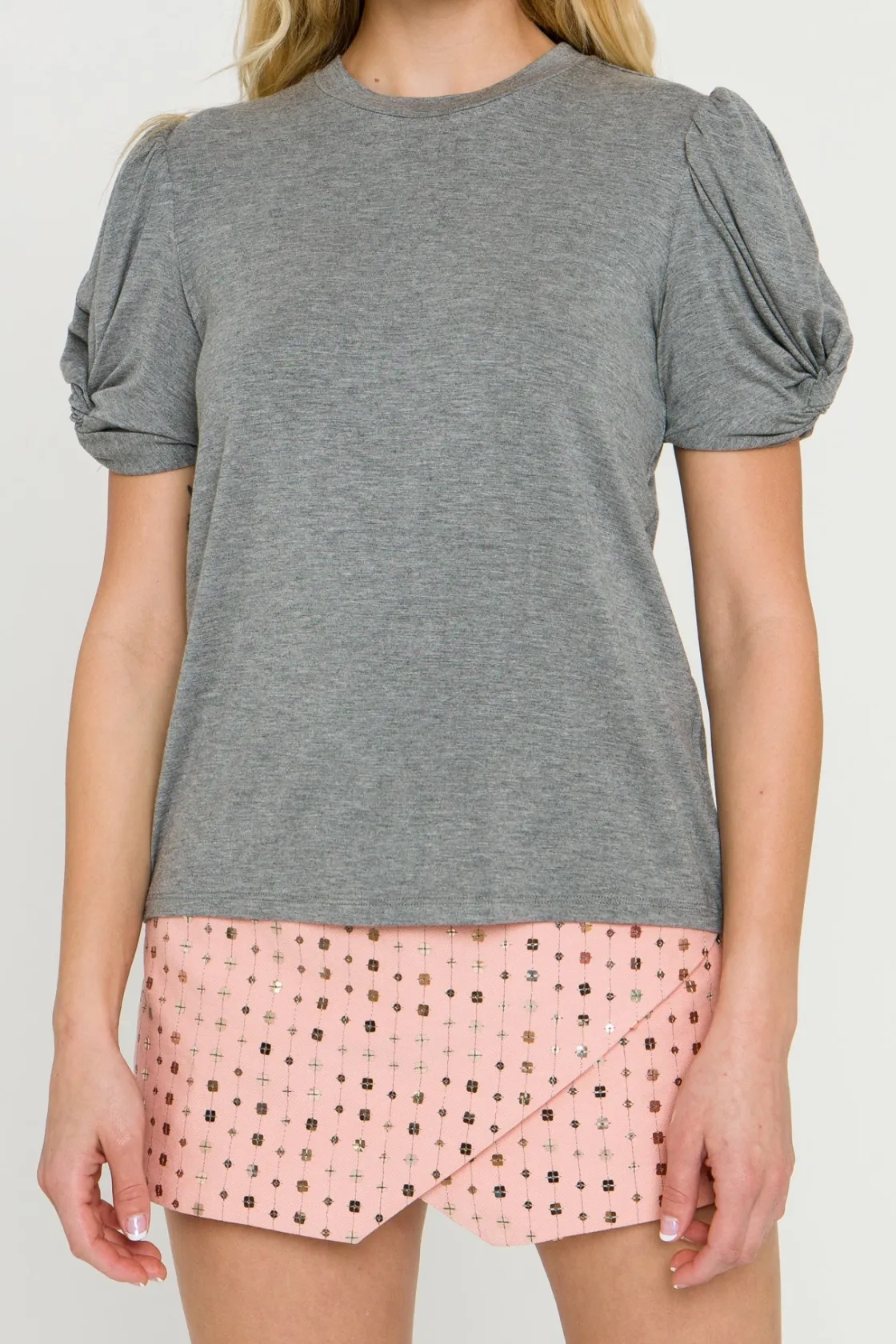 english_factory__twisted__10.webp ENGLISH FACTORY Tops*- Twisted Sleeve T-shirt