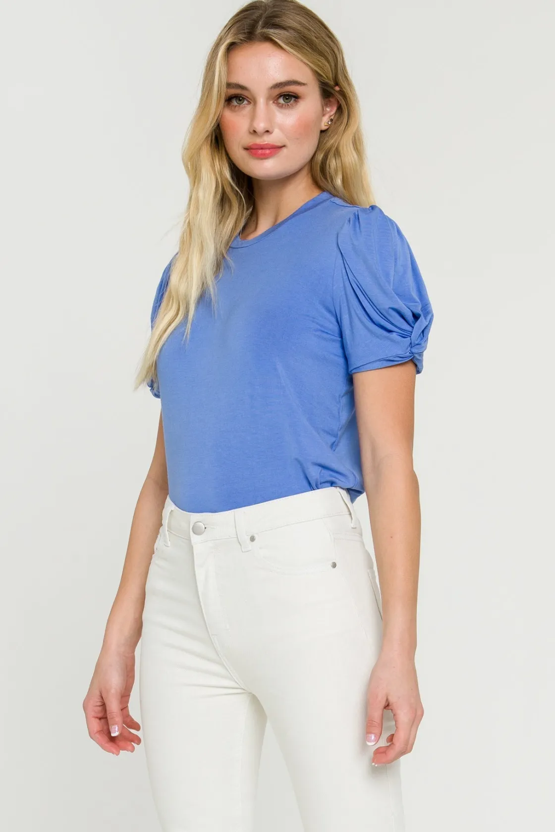 english_factory__twisted__14.webp ENGLISH FACTORY Tops*- Twisted Sleeve T-shirt