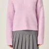 ENGLISH FACTORY Sweaters & Knits*- V Neck Knit Top LILAC