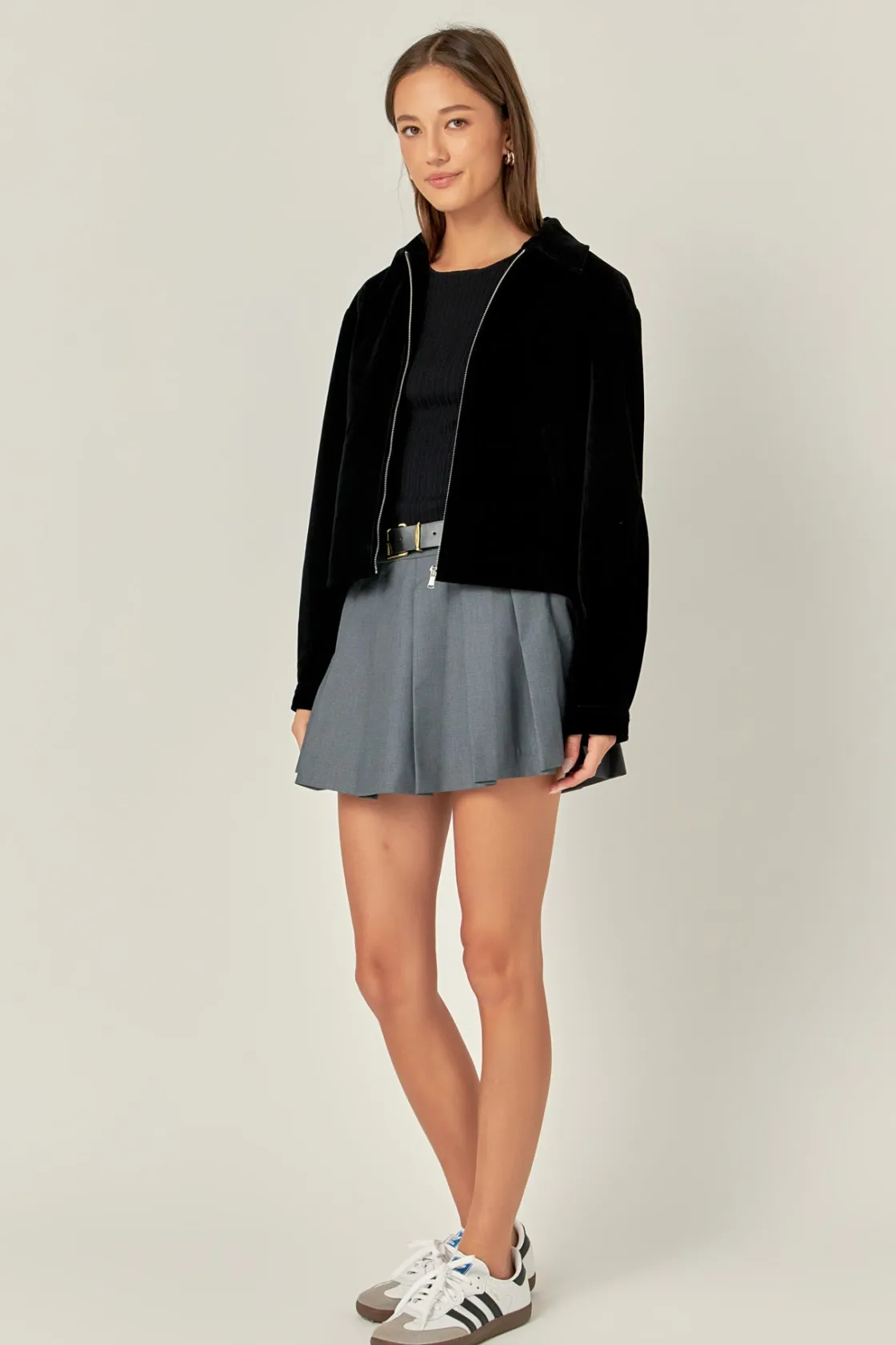 english_factory__velvet_b_1.webp ENGLISH FACTORY Jackets & Coats | Tops*- Velvet Bomber Jacket BLACK