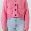 ENGLISH FACTORY Sweaters & Knits | Tops*- V-neck Knit Cardigan PINK