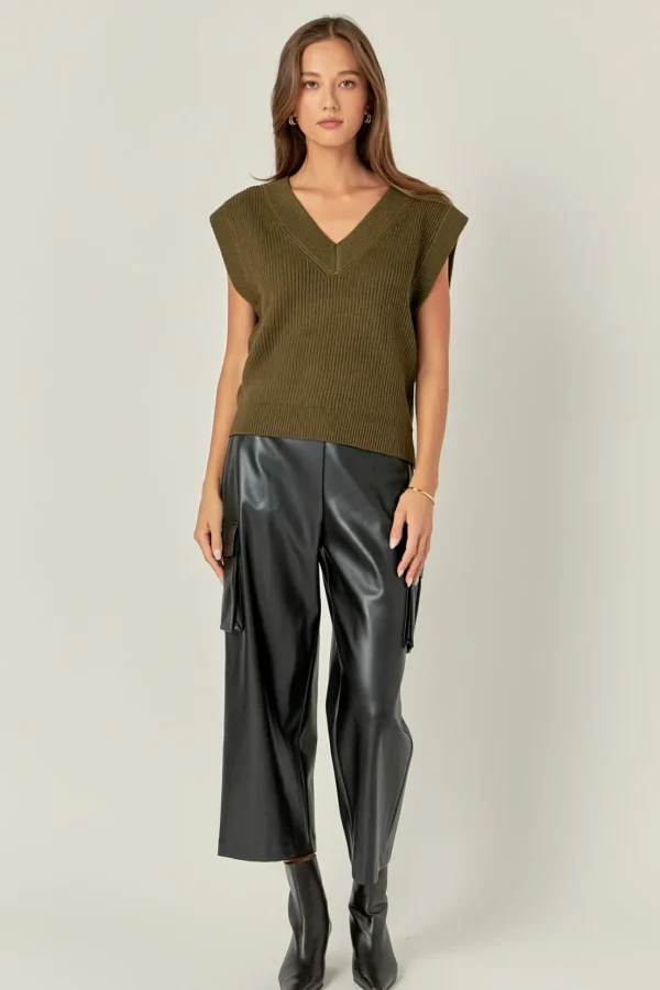 ENGLISH FACTORY Sweaters & Knits | Tops*- V-neck Knit Sweater Vest