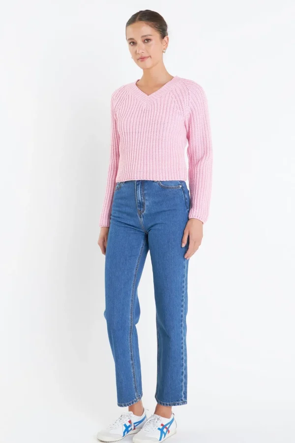 ENGLISH FACTORY Sweaters & Knits | Tops*- V-neck Knit Sweater