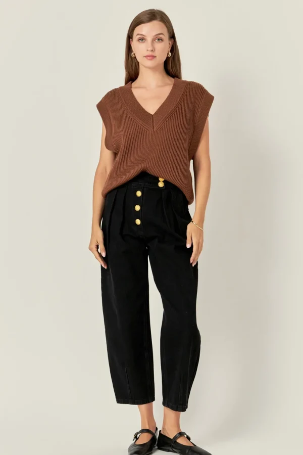 ENGLISH FACTORY Sweaters & Knits | Tops*- V-neck Knit Sweater Vest