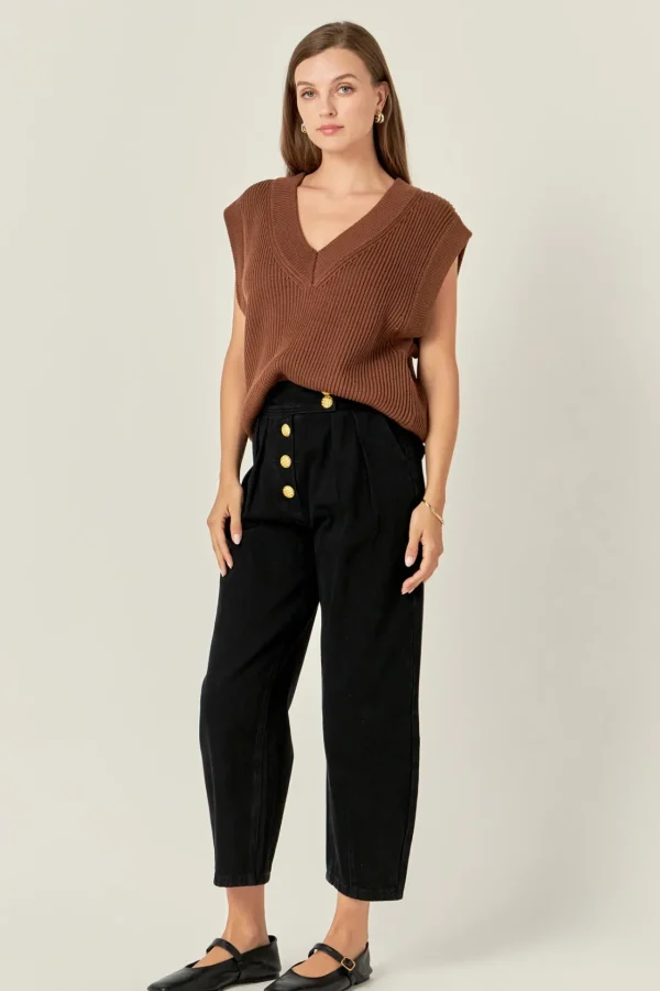 ENGLISH FACTORY Sweaters & Knits | Tops*- V-neck Knit Sweater Vest