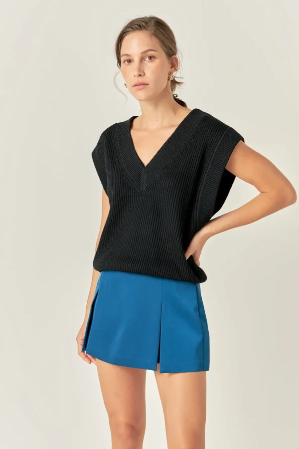 ENGLISH FACTORY Sweaters & Knits | Tops*- V-neck Knit Sweater Vest