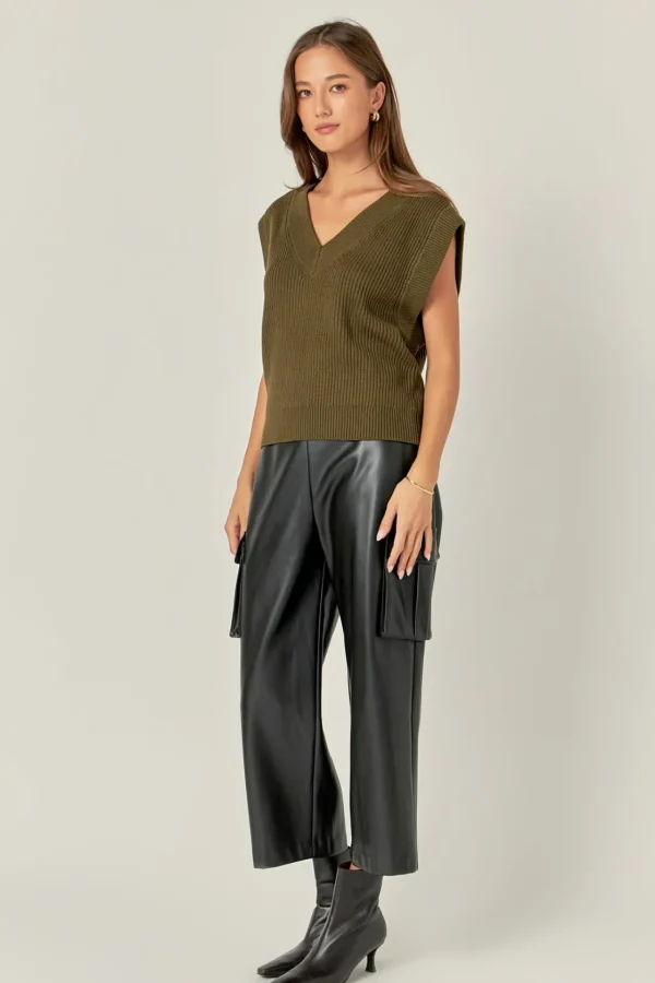 ENGLISH FACTORY Sweaters & Knits | Tops*- V-neck Knit Sweater Vest