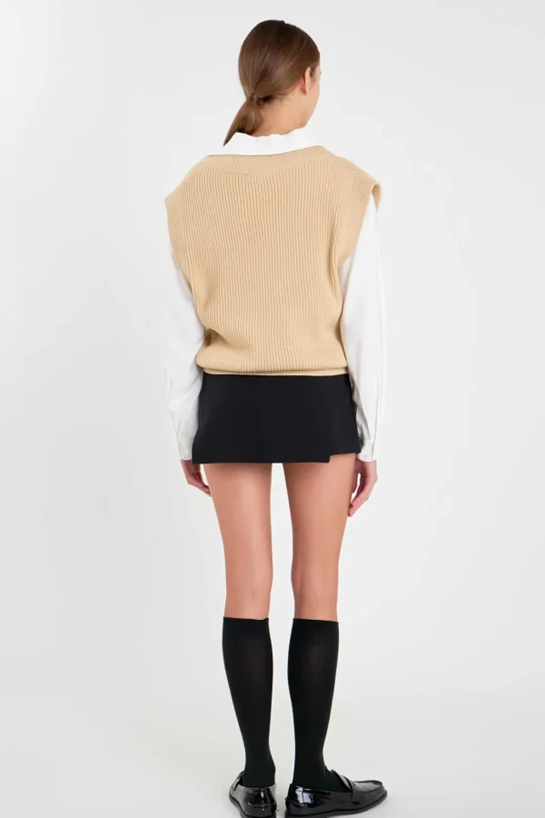 ENGLISH FACTORY Sweaters & Knits | Tops*- V-neck Knit Sweater Vest
